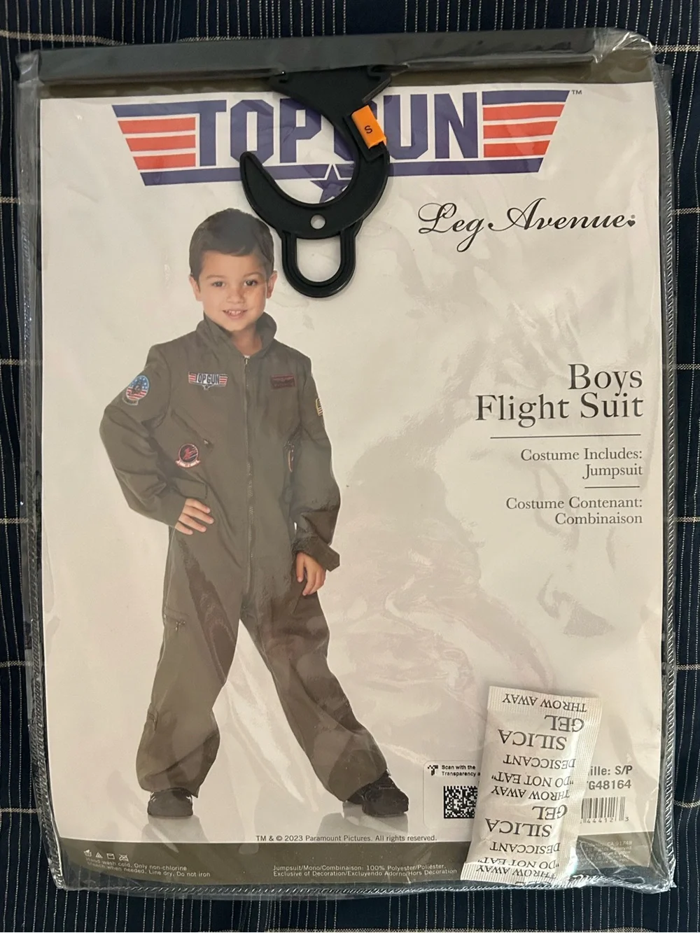 Leg Avenue Kids' Green Top Gun Flight Suit Costume size small